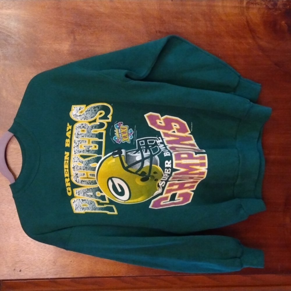 Hanes Green Bay Packers Green Sweatshirt